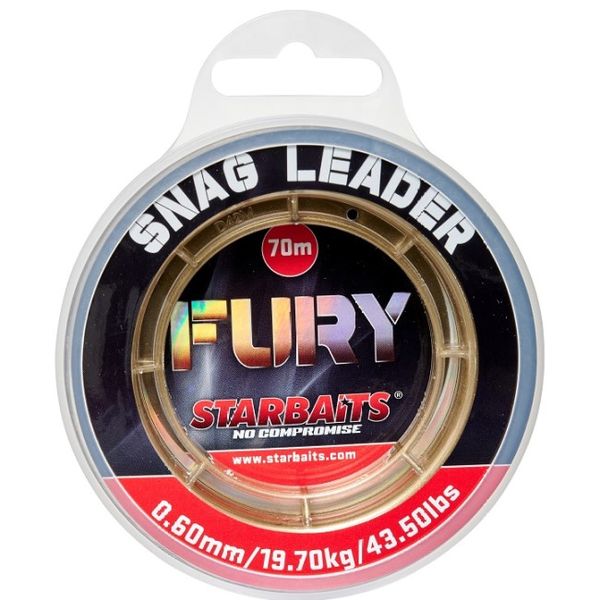 Šokový Vlasec Starbaits FURY Snag Leader 0,60 mm 19,70 kg 70 m