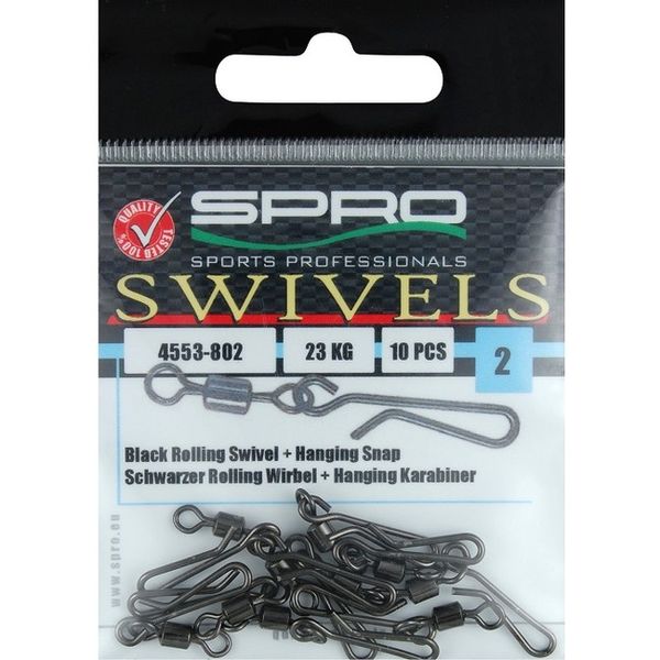 Spro Rolling Swivel + Hanging Snap v.4 18kg 10ks