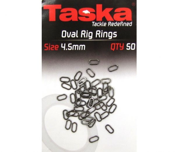 Taska Oval Rig Rings 4.5mm 50ks