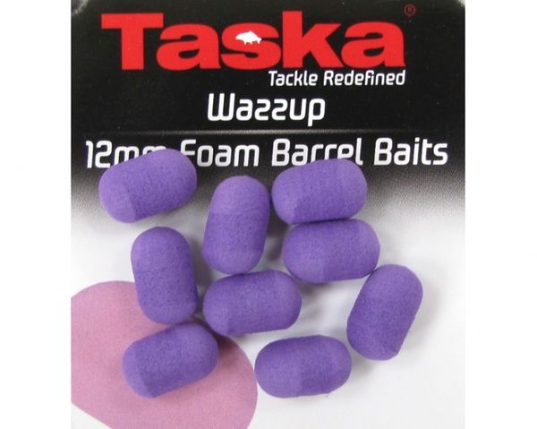 Taska Wazzup Foam Barrel Baits Plávajúce Penové Valčeky Slivkové 12mm