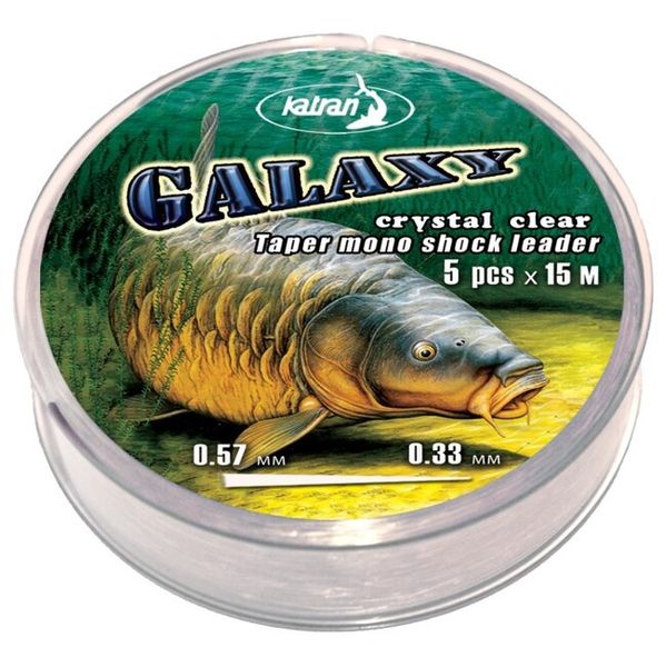 Ujímaný Šokový Vlasec Katran Galaxy Crystal Clear 5x15m 0,33-0,57mm