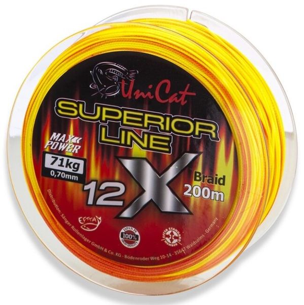 Uni Cat Šnúra  12 X Superior Line 0,70mm 71kg 200m