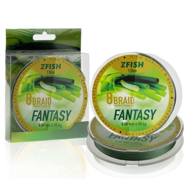 Zfish Splietaná Šnúra Fantasy 8 Braid 0,12 mm 8,30 kg 130 m