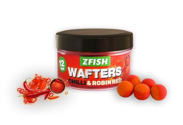 Zfish Vyvážené Boilies Balanced Wafters 12mm 20g Chilli-Robin Red