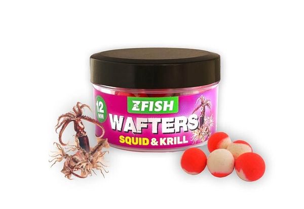 Zfish Vyvážené Boilies Balanced Wafters 12mm 20g Squid-Krill